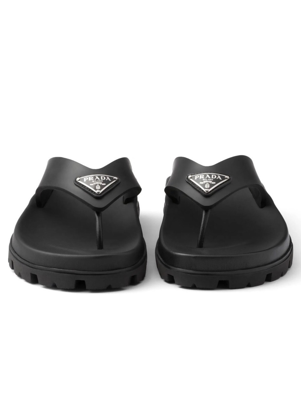 PRADA Rubber Thong Sandals / Black / Size EU 39 - Picture 4 of 16